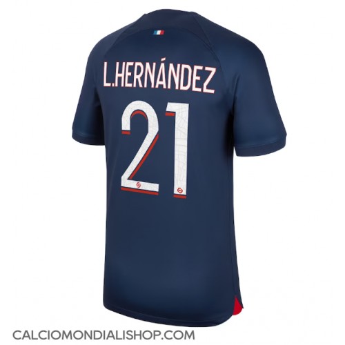 Maglie da calcio Paris Saint-Germain Lucas Hernandez #21 Prima Maglia 2023-24 Manica Corta